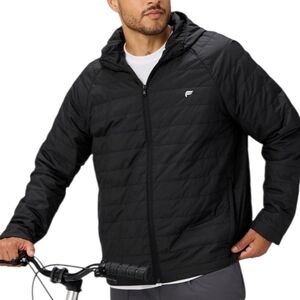 3133 NWT Fabletics The Commuter Light Fill Jacket Sz Med Black